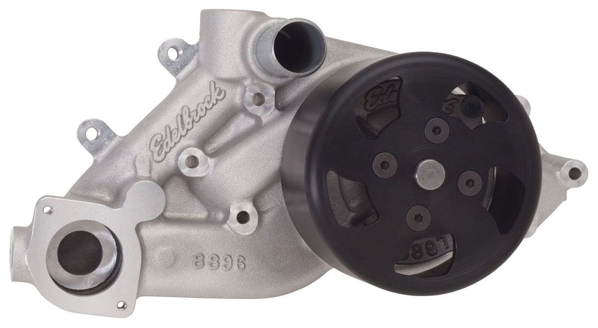 EDELBROCK Chevy Gen III & IV LS, 3/4" pilot shaft Victor Series Aluminium Water Pump - Reverse Rotation ED8896 Autofit