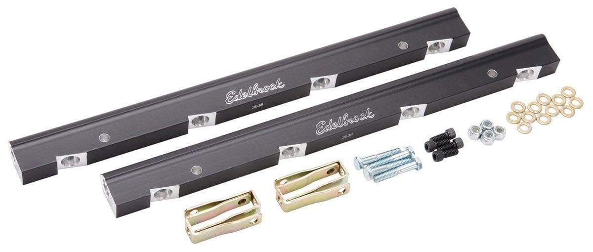 EDELBROCK Chevy LS1 (for use with ED29085 and Bosch injectors) Replacement Parts for Pro-Flo EFI Systems - Aluminium Fuel Rail Kit ED3638 Autofit