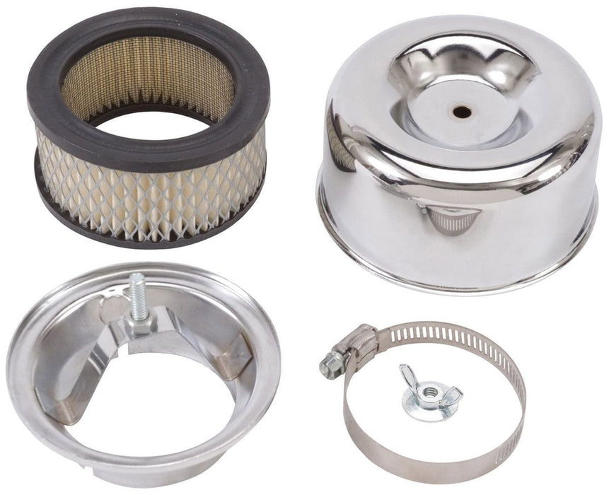 EDELBROCK Chrome Suit Edelbrock 94 Carburettor Air Cleaner Assembly ED1202 Autofit