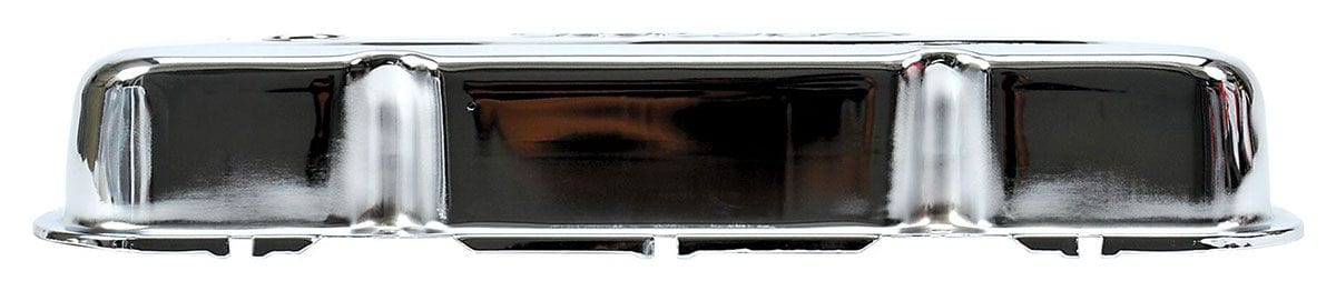EDELBROCK Chrysler 318-340-360 V8 '65-91, 3.2" overall height Signature Series Chrome Valve Covers ED4495 Autofit
