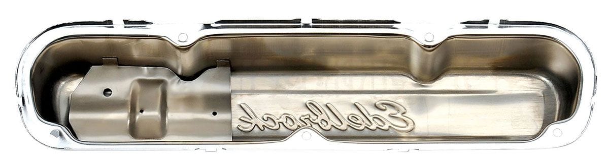EDELBROCK Chrysler 318-340-360 V8 '65-91, 3.2" overall height Signature Series Chrome Valve Covers ED4495 Autofit