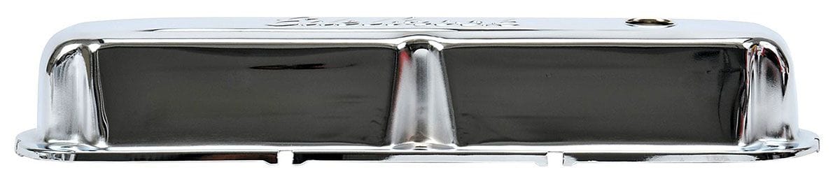 EDELBROCK Chrysler 318-340-360 V8 '65-91, 3.2" overall height Signature Series Chrome Valve Covers ED4495 Autofit