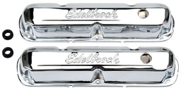 EDELBROCK Chrysler 318-340-360 V8 '65-91, 3.2" overall height Signature Series Chrome Valve Covers ED4495 Autofit