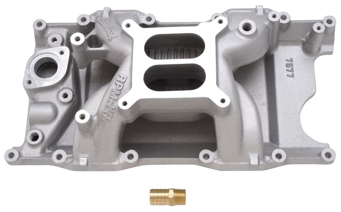 EDELBROCK Chrysler 318 & 360 1992- on, Dual Plane, 1500-6500 rpm Performer RPM Air-Gap Intake Manifold ED7577 Autofit