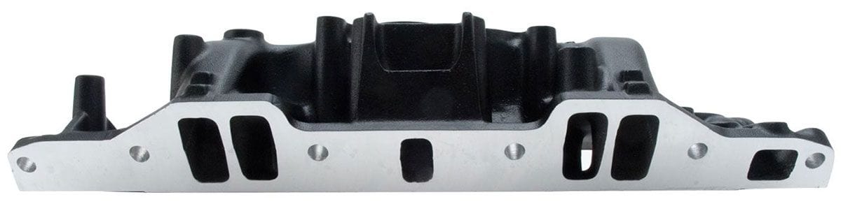 EDELBROCK Chrysler 318-360, Idle - 5500 rpm, Dual Plane, non-EGR, Black Finish Performer Intake Manifold ED21763 Autofit