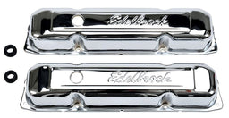 EDELBROCK Chrysler 361-383-400-413-426-440 '58-79, 3.6" overall height Signature Series Chrome Valve Covers ED4491 Autofit