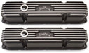 EDELBROCK Chrysler Big Block 383-440, 4" overall ht. Classic Aluminium Series Valve Covers - Black Finish ED41923 Autofit