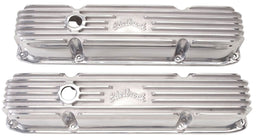 EDELBROCK Chrysler Big Block 383-440, 4" overall ht. Classic Aluminium Series Valve Covers - Polished Finish ED4192 Autofit
