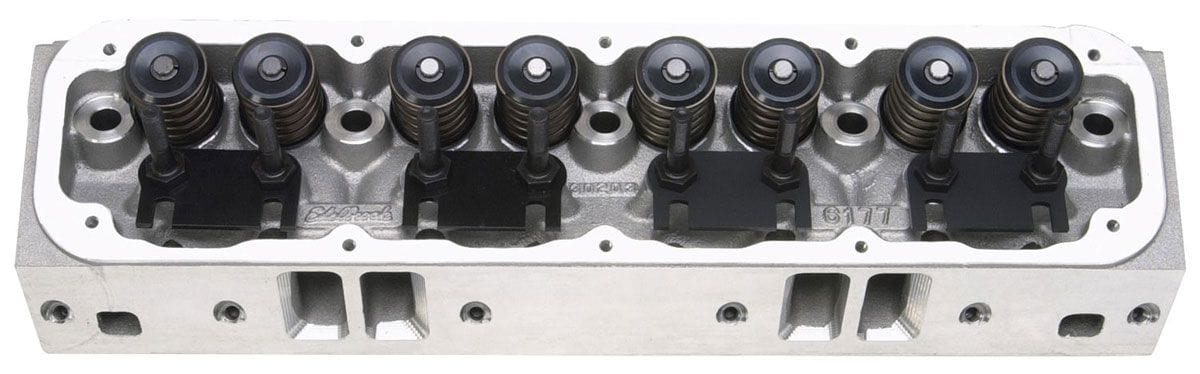 EDELBROCK Chrysler Magnum 1992 & later 5.2L-1993 & later 5.9L, 58cc chambers, 1 Performer RPM Cylinder Heads - Single - Complete ED61779 Autofit