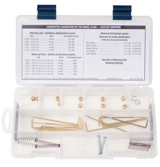 EDELBROCK For ED1405 Calibration Kit for Performer Series Carburettors ED1479 Autofit