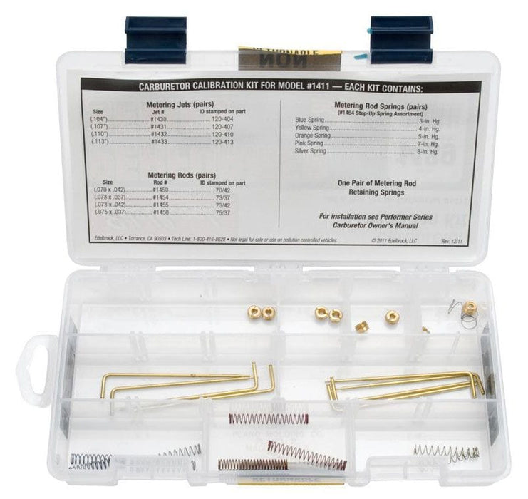 EDELBROCK For ED1411 Calibration Kit for Performer Series Carburettors ED1489 Autofit