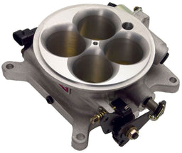 EDELBROCK For Square-Bore Carb Mount Flange, 1.75" throttle bores, 1000 cfm, Universal 4-Barrel Throttle Body with Delphi/GM IAC - Standard Finish ED3878 Autofit