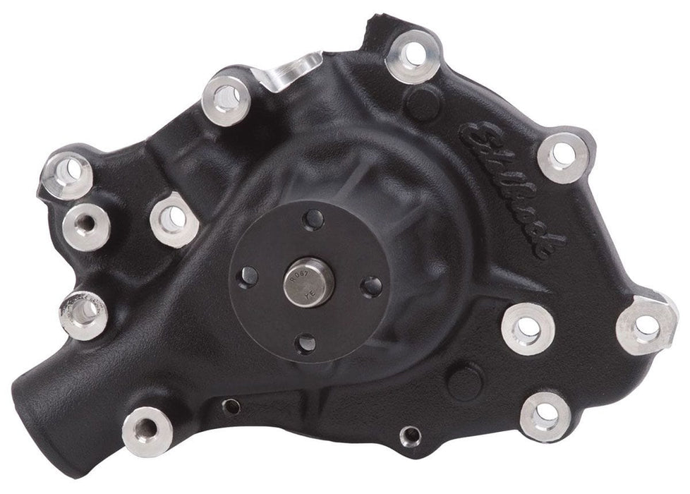EDELBROCK Ford 289-302-351W, Right Hand Inlet with back plate, 5/8" pilot shaft Victor Series Aluminium Water Pump - Black ED88413 Autofit