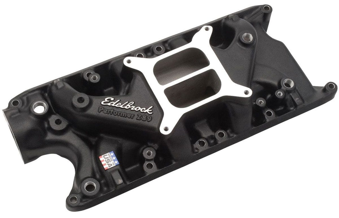 EDELBROCK Ford 289-302W, Idle-5500 rpm, Dual Plane, non-EGR, Black finish Performer Intake Manifold ED21213 Autofit