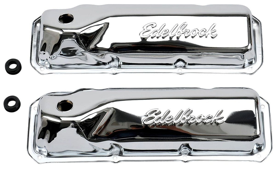 EDELBROCK Ford 302-351C, 2.9" overall height Signature Series Chrome Valve Covers ED4461 Autofit