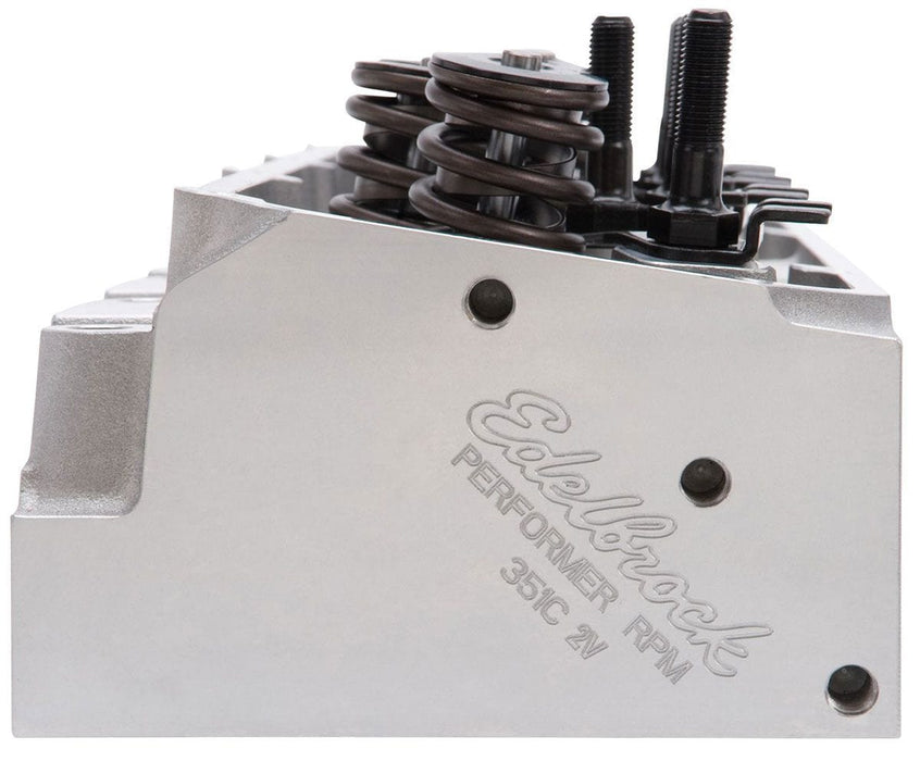 EDELBROCK Ford 302-351C 2V, 60cc combustion chambers, 190cc intake port Performer RPM 351C Cylinder Heads - Single - Complete ED61629 Autofit
