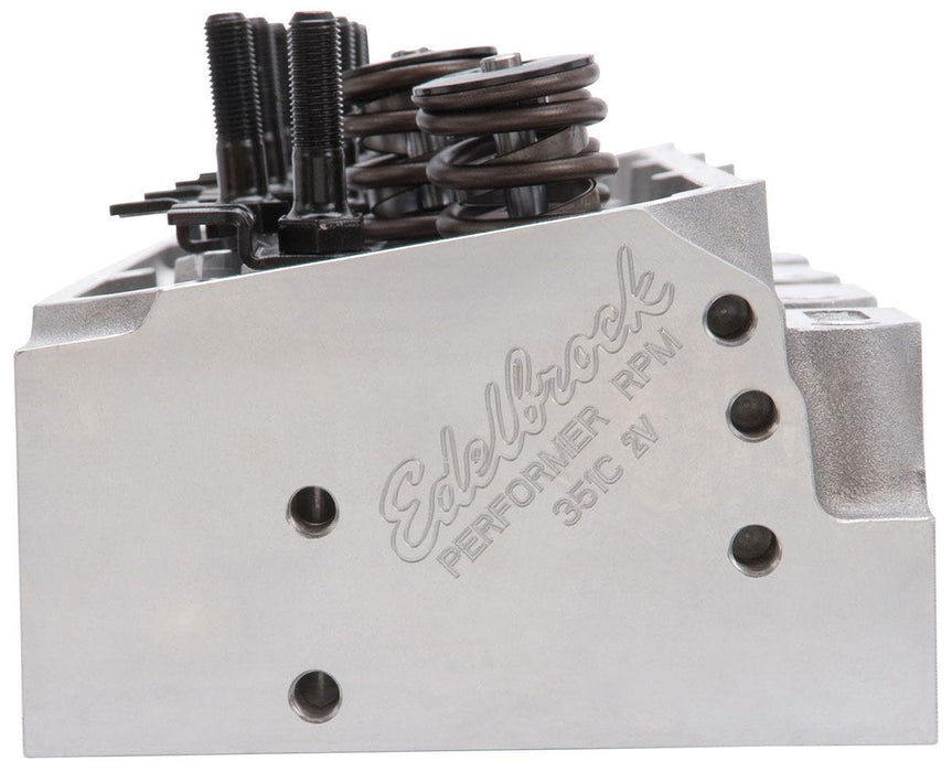EDELBROCK Ford 302-351C 2V, 60cc combustion chambers, 190cc intake port Performer RPM 351C Cylinder Heads - Single - Complete ED61629 Autofit