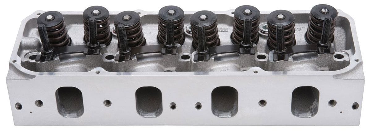 EDELBROCK Ford 302-351C 2V, 60cc combustion chambers, 190cc intake port Performer RPM 351C Cylinder Heads - Single - Complete ED61629 Autofit