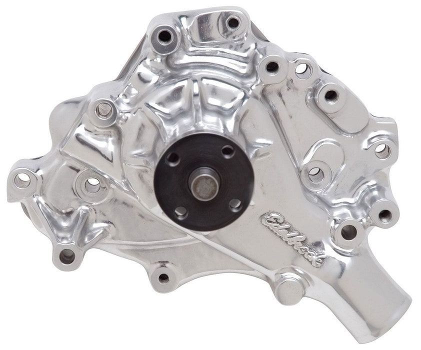 EDELBROCK Ford 302-351W, Left Hand Inlet with back plate, 5/8" pilot shaft Victor Series Aluminium Water Pump - Polished ED8848 Autofit