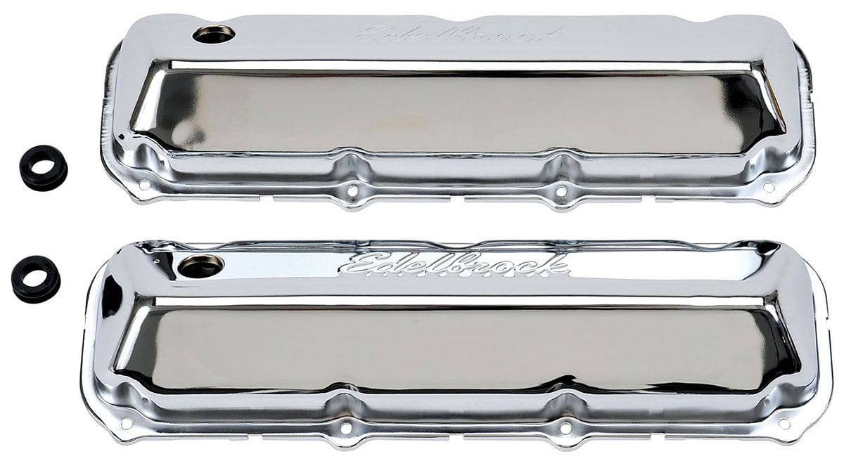 EDELBROCK Ford 429-460, 3.6" overall height Signature Series Chrome Valve Covers ED4463 Autofit