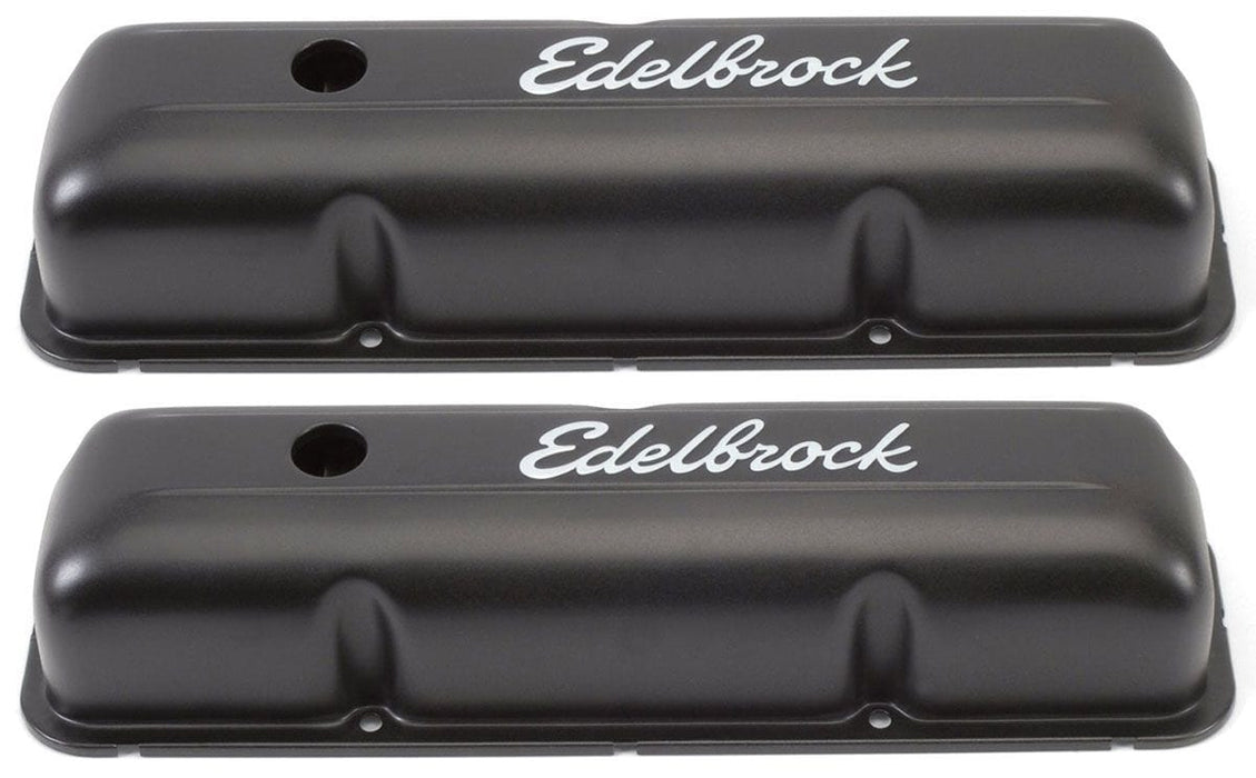 EDELBROCK Ford FE 352-360-390-406-410-427-428 '58-76, 3.9" overall height Signature Series Black Valve Covers ED4623 Autofit
