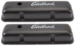 EDELBROCK Ford FE 352-360-390-406-410-427-428 '58-76, 3.9" overall height Signature Series Black Valve Covers ED4623 Autofit