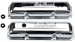 EDELBROCK Ford FE 352-360-390-406-410-427-428 '58-76, 3.9" overall height Signature Series Chrome Valve Covers ED4462 Autofit