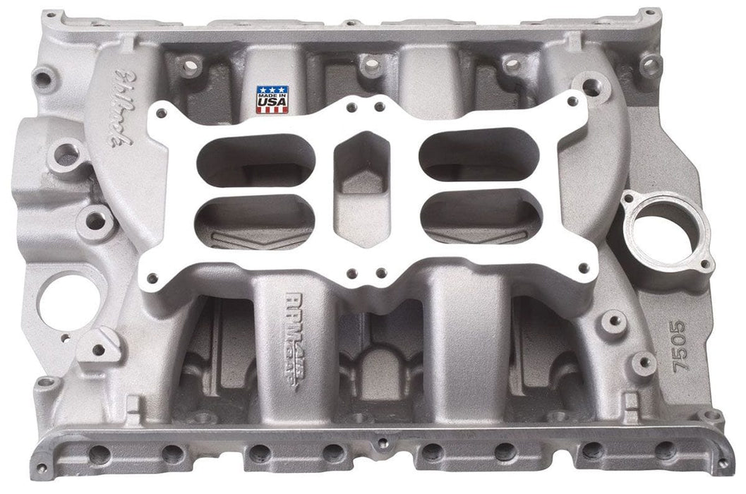 EDELBROCK Ford FE 390-428, 1500-6500 rpm RPM Air-Gap Dual Quad Intake Manifold ED7505 Autofit