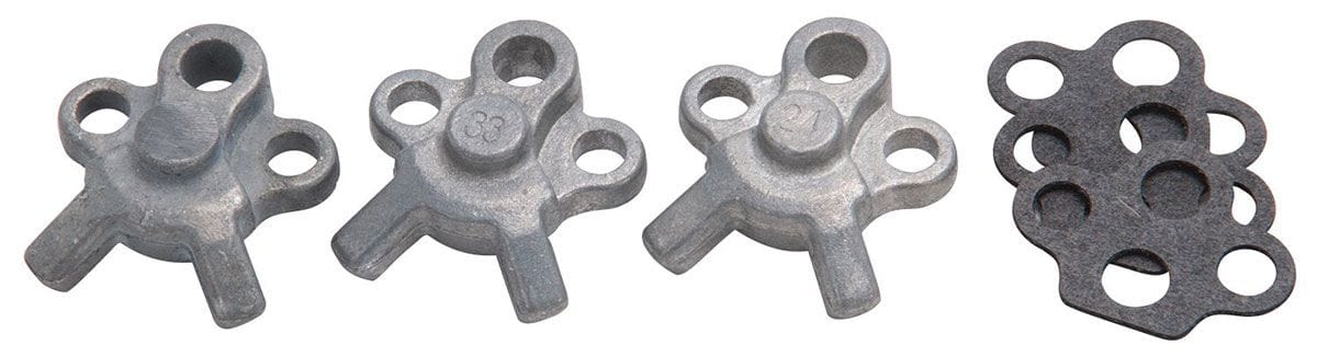 EDELBROCK includes 024", .033", .043" nozzles and gaskets. Performer and Thunder Carburettor Series Accelerator Pump Nozzles ED1475 Autofit