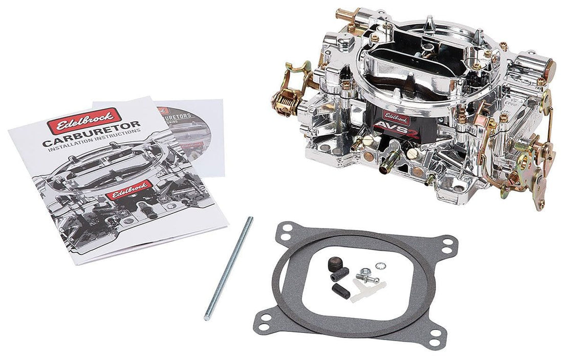 EDELBROCK Manual choke, square flange, non-EGR, Endurashine Finish 650 CFM AVS2 Series Carburettor ED19054 Autofit