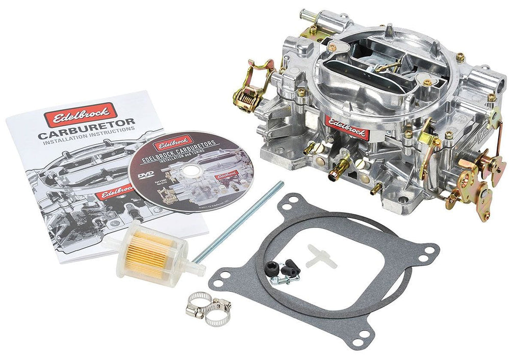 EDELBROCK Manual choke, square flange, non-EGR, Mild perf, small CID 500 CFM Performer Series Carburettor ED1404 Autofit
