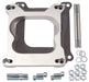 EDELBROCK Mounts 4-bbl. Spreadbore carburettors to square-bore single-plane man Carburettor Adapter - Quadrajet Adapter .750" ED2692 Autofit
