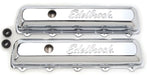 EDELBROCK Oldsmobile 350-455 V8 (fits 5 and 10-hole heads), 2.9" overall height Signature Series Chrome Valve Covers ED4485 Autofit