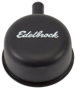 EDELBROCK Round Breather with 90° nipple, Black Finish Signature Series Valve Cover Breathers ED4413 Autofit