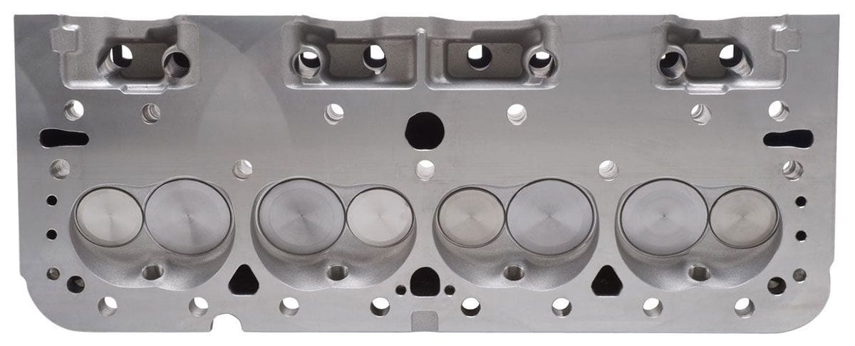 EDELBROCK SB Chevy, 64cc chambers, springs for hydraulic flat tappet & roller c E-210 Cylinder Heads - Pair - Complete ED5085 Autofit