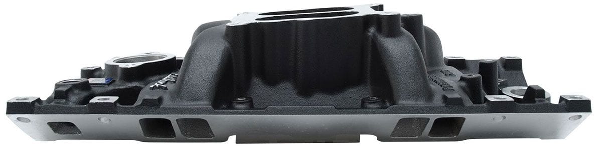EDELBROCK SB Chevy Vortec, Idle - 5500 rpm, Dual Plane, non-EGR, Black Finish Performer Intake Manifold ED21163 Autofit