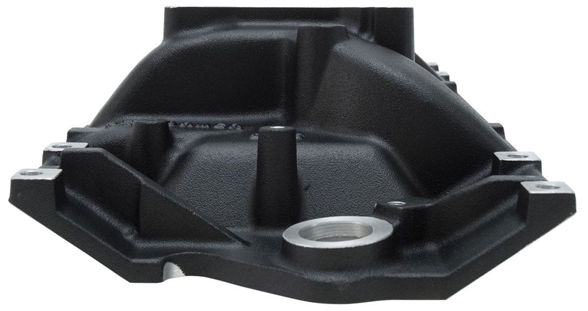 EDELBROCK SB Chevy Vortec, Idle - 5500 rpm, Dual Plane, non-EGR, Black Finish Performer Intake Manifold ED21163 Autofit