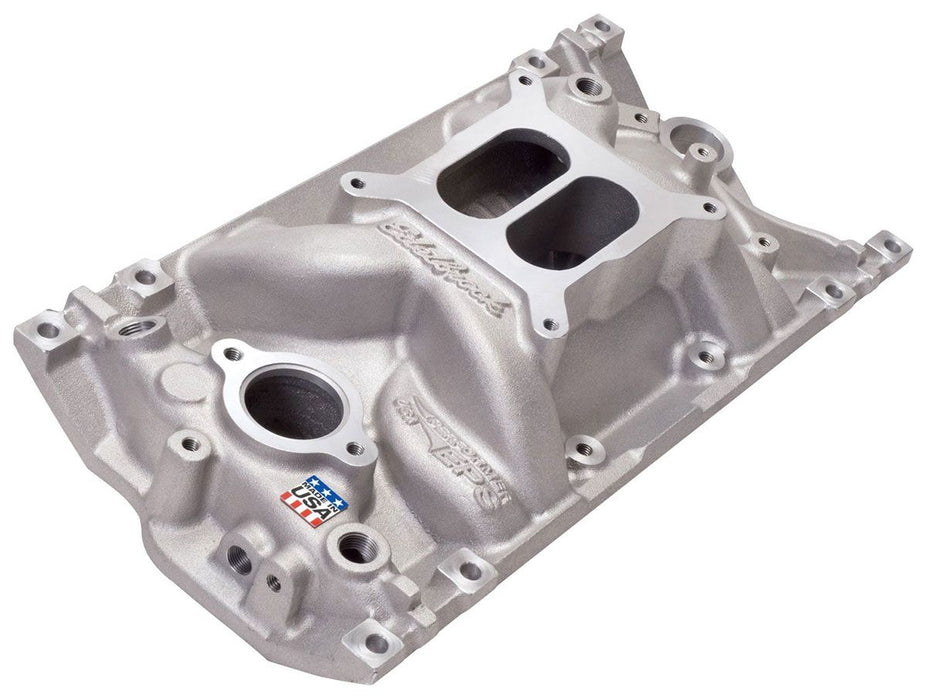 EDELBROCK SB Chevy Vortec, Idle - 5500 rpm, Dual Plane Performer EPS Intake Manifold ED2716 Autofit