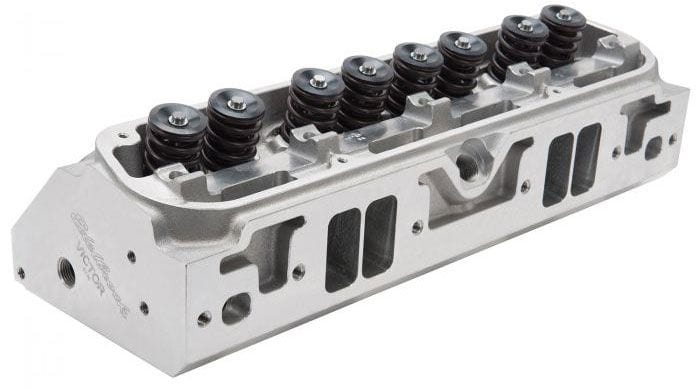 EDELBROCK SB Chrysler, 225cc Intake Ports, 60cc Combustion Chambers Victor Jr. 16° Cylinder Head - Single - Complete ED61729 Autofit