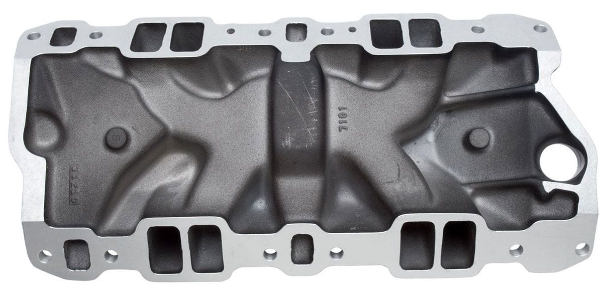 EDELBROCK Small Block Chevy, 1500-6500 rpm Performer RPM Intake Manifold - Black finish ED71013 Autofit