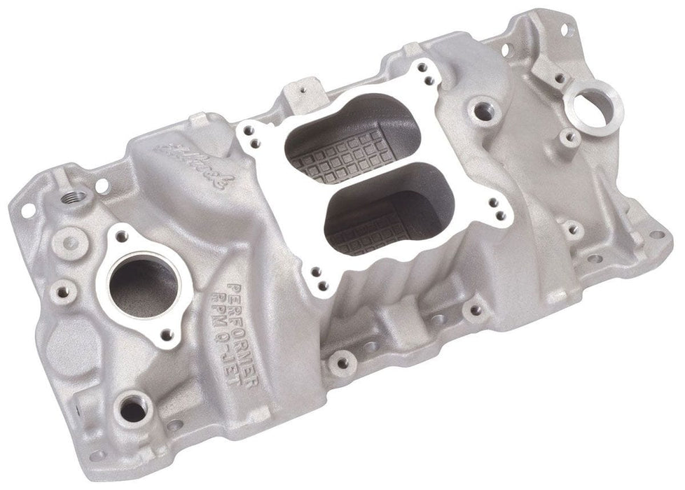 EDELBROCK Small Block Chevy, 1500-6500 rpm Performer RPM Q-Jet Intake Manifold ED7104 Autofit