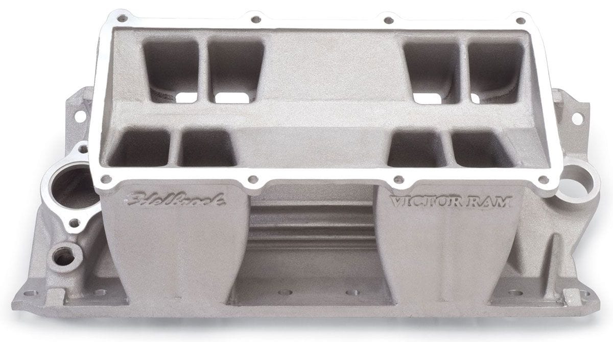 EDELBROCK Small Block Chevy, 6500-10,000 rpm, base only Victor Ram Intake Manifold ED7070 Autofit