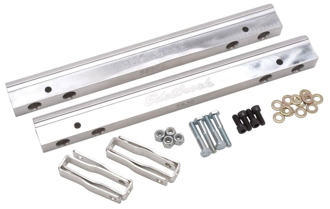 EDELBROCK Small Block Chevy (for use with ED29785 manifolds and standard inject Replacement Parts for Pro-Flo EFI Systems - Aluminium Fuel Rail Kit ED3630 Autofit