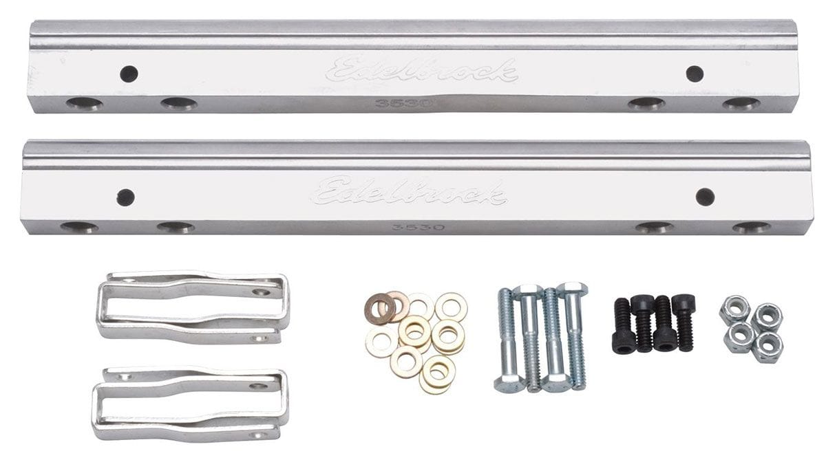 EDELBROCK Small Block Chevy (for use with ED29785 manifolds and standard inject Replacement Parts for Pro-Flo EFI Systems - Aluminium Fuel Rail Kit ED3630 Autofit