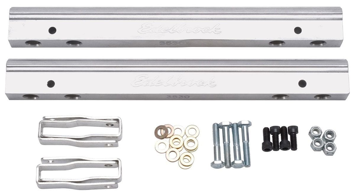 EDELBROCK Small Block Chevy (for use with ED29785 manifolds and standard inject Replacement Parts for Pro-Flo EFI Systems - Aluminium Fuel Rail Kit ED3630 Autofit