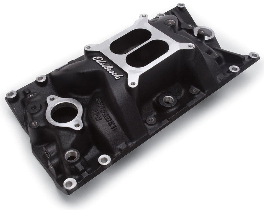 Edelbrock Small Block Chevy Vortec, 1500-6500 rpm Performer RPM Intake Manifold - Black Finish ED71163 Autofit