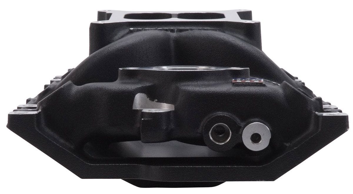 EDELBROCK Small Block Chevy Vortec, 1500-6500 rpm RPM Air-Gap Intake Manifold Black Finish ED75163 Autofit