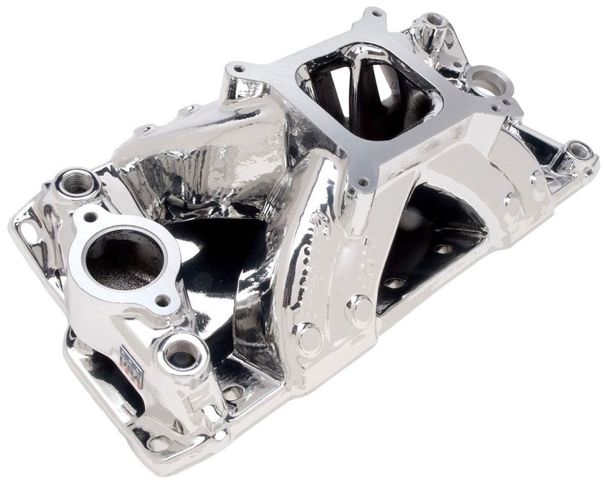 EDELBROCK Small Block Chevy with 23° heads, 3500-8500 rpm Super Victor Intake Manifold - EnduraShine finish ED29254 Autofit