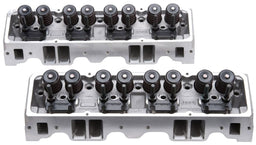 EDELBROCK Small Block Chevy, With straight plugs, 185cc Intake Port, 70cc chamb E-Street 185 Cylinder Heads - Pair - Complete ED5073 Autofit