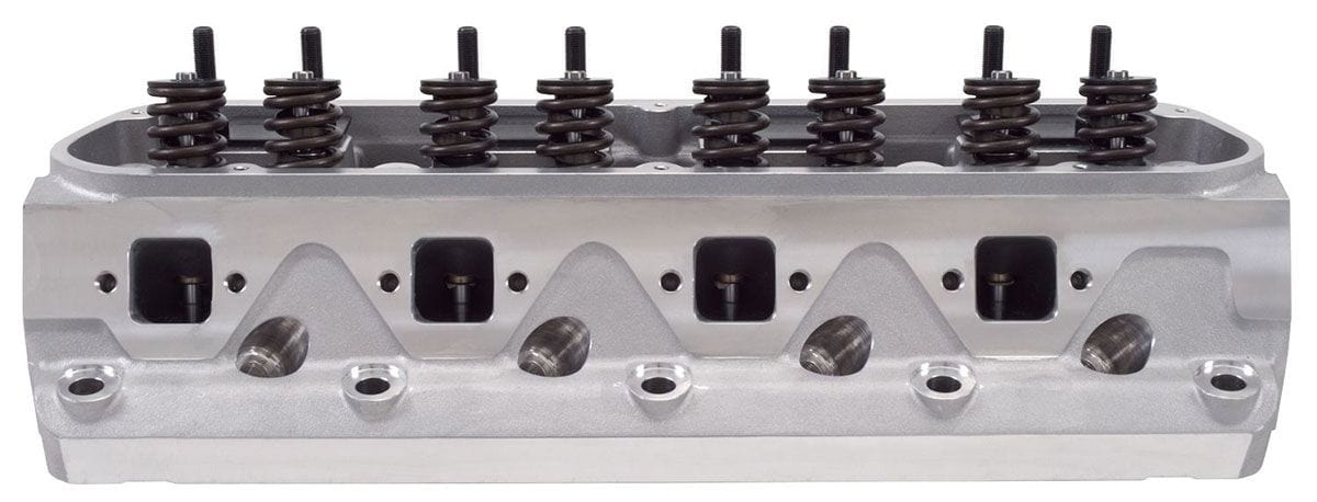 EDELBROCK Small Block Ford, 170cc Intake Port, 2.02" Intake Valves, Made In USA E-Street Cylinder Heads - Pair - Complete ED5025 Autofit